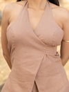 Linea Wrap Top - tan