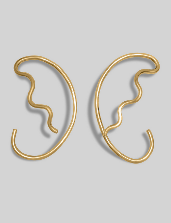Slow Wave Earcuffs - Gold