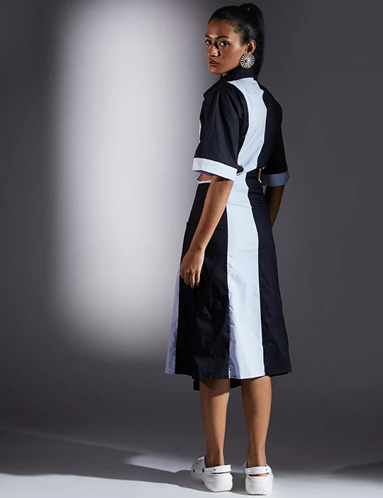 ICE CREAM TWO-TONE DRESS