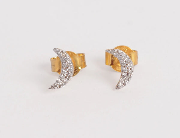 Lunar Studded Mini Earrings
