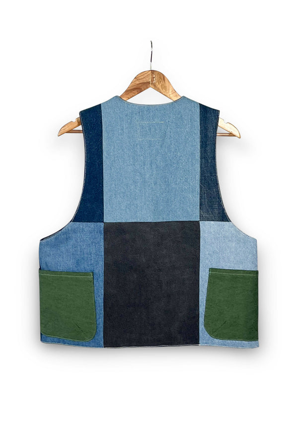 Un Denim - Upcycled Denim Gilet Jacket | G169