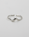 The Almost Straight Ring - Silver
