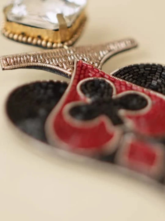 Suits Of Cards Enclosed Earrings