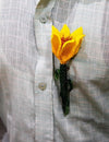 Yellow Dolly Brooch Pin