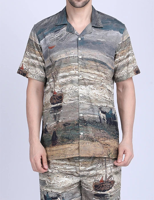 Les Saintes Maires by Vincent Van Gogh Luxury Coord Set for Men