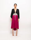 Black-Grey-Wine High Low Cape