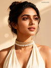 Pearl Drop Line Choker