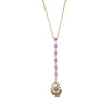 Rio Y Necklace-purple