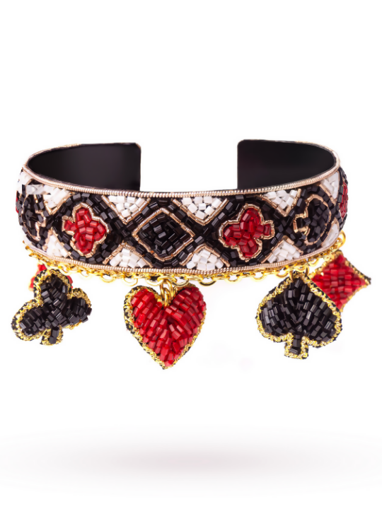 Suits Of Cards Charms Cuff