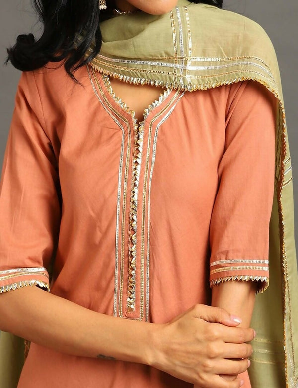 Rust Zara Double Layered Dress