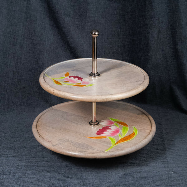 Lotus - Two Tier Dessert Stand