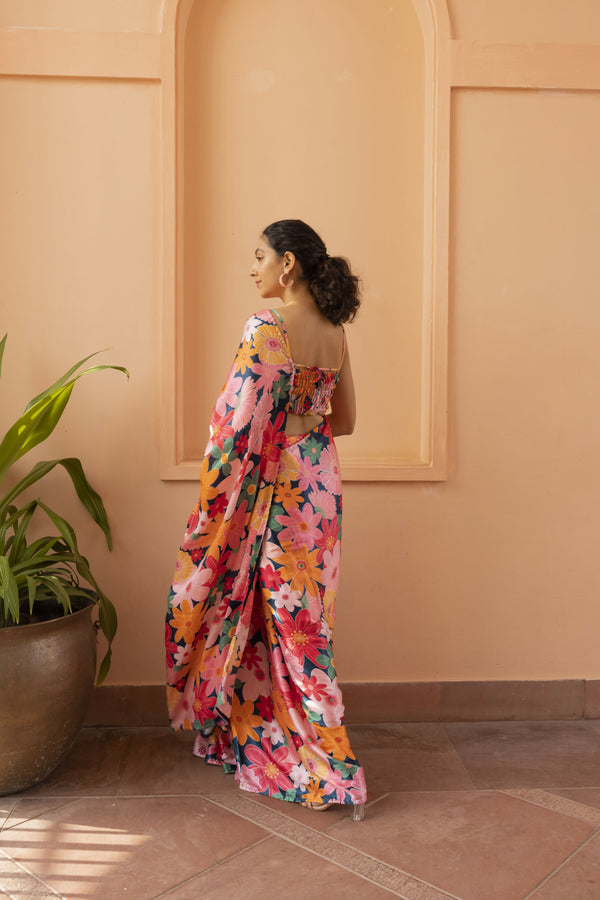 Rhythm Saree and Blouse Fabric