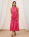 Striped Sleeveless Maxi Dress