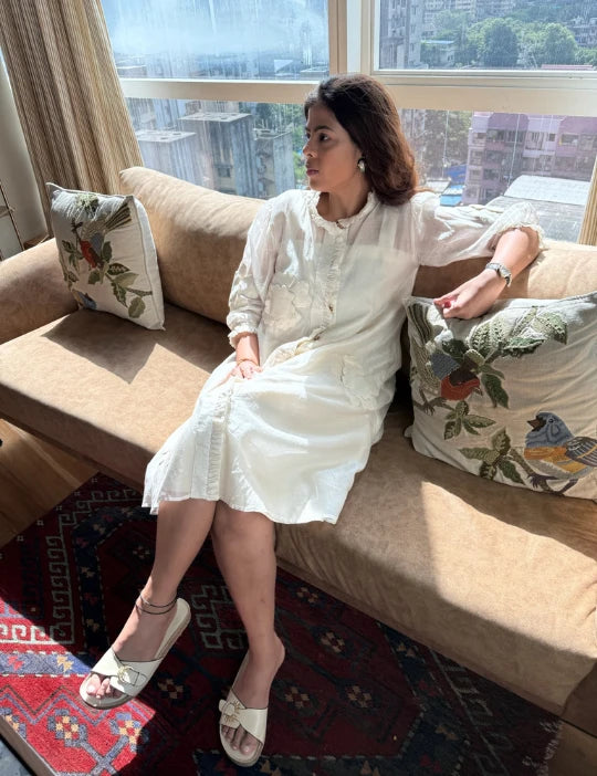 Cosmo Ruffle Shirt Dress