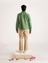 Multi Serpent Embroidered bomber - Green
