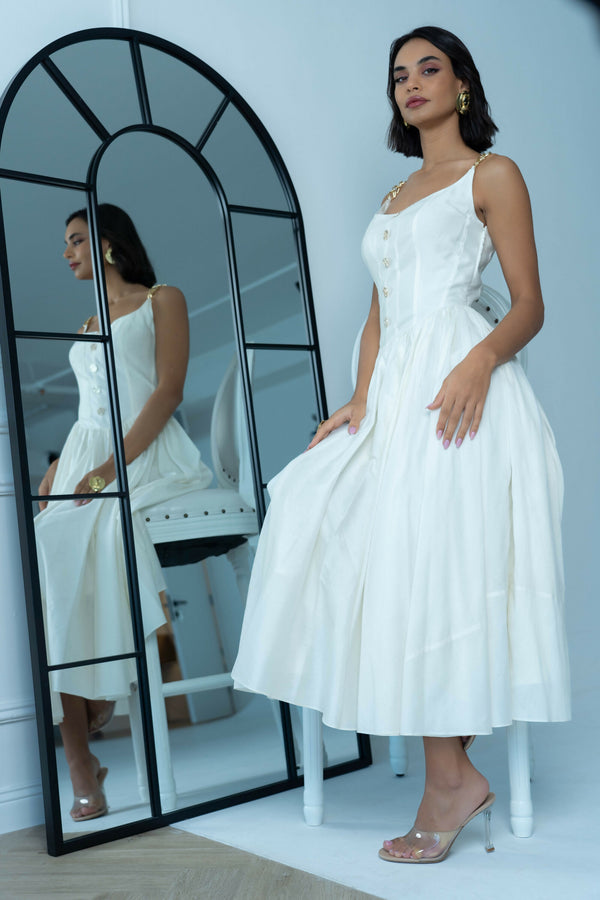 calf length dress