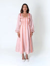 Pink Maxi Dress - Orange Braids