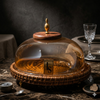 Rattan & Glass Dome