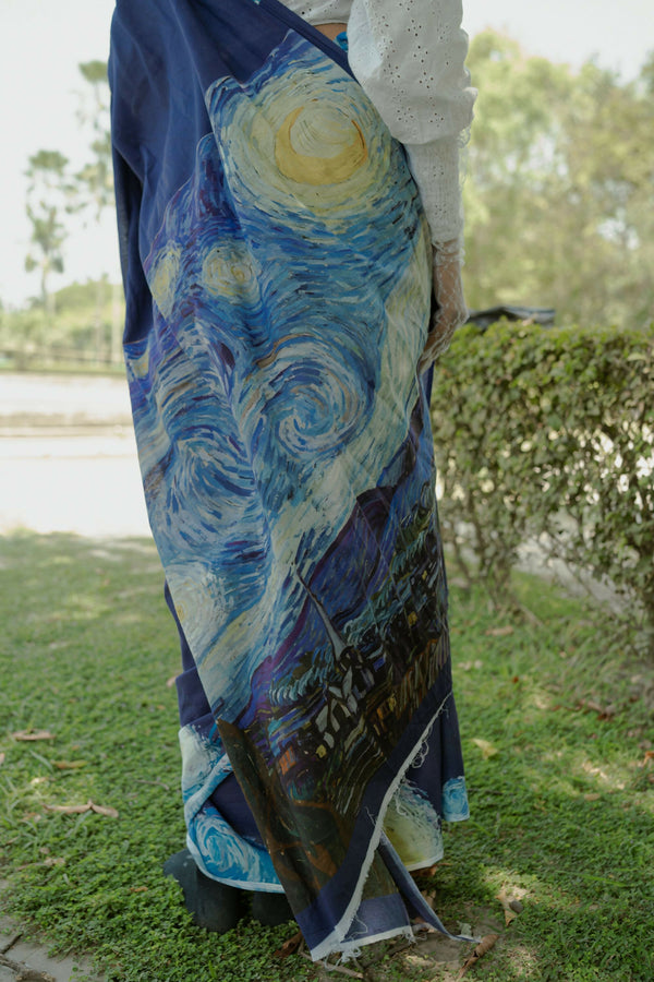 Starry Night Saree