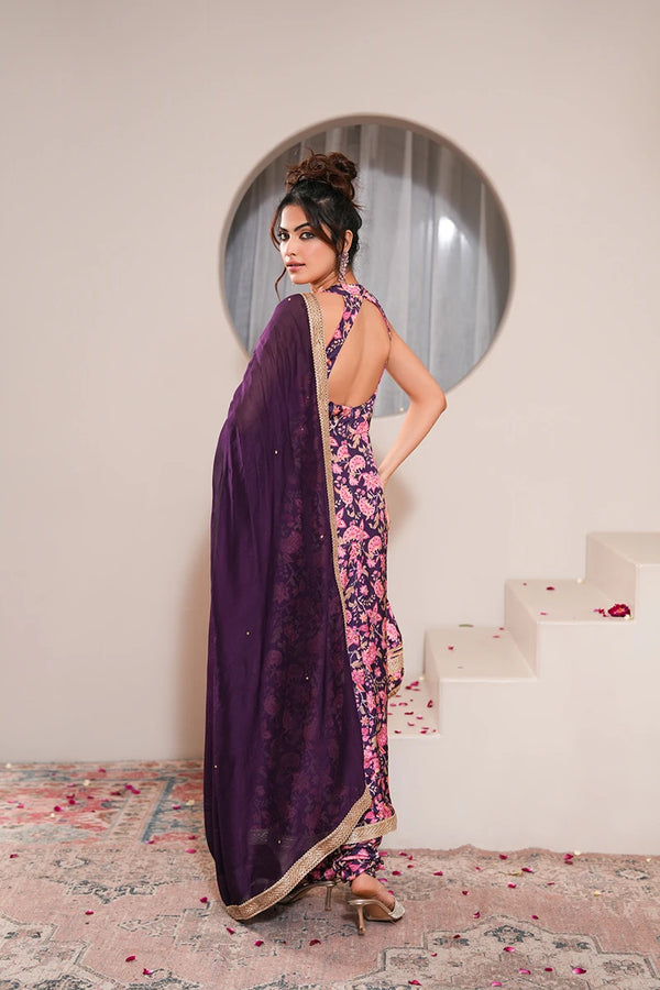 Zinnia Gul Anarkali Set With Dupatta