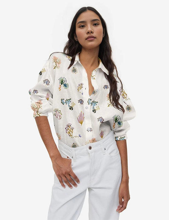 Marine Life Coral Shirt women