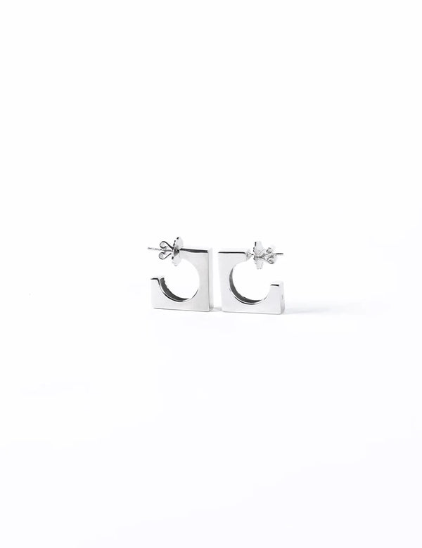 Edge Hoops SIlver