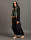 Black Boho Balloon Dress