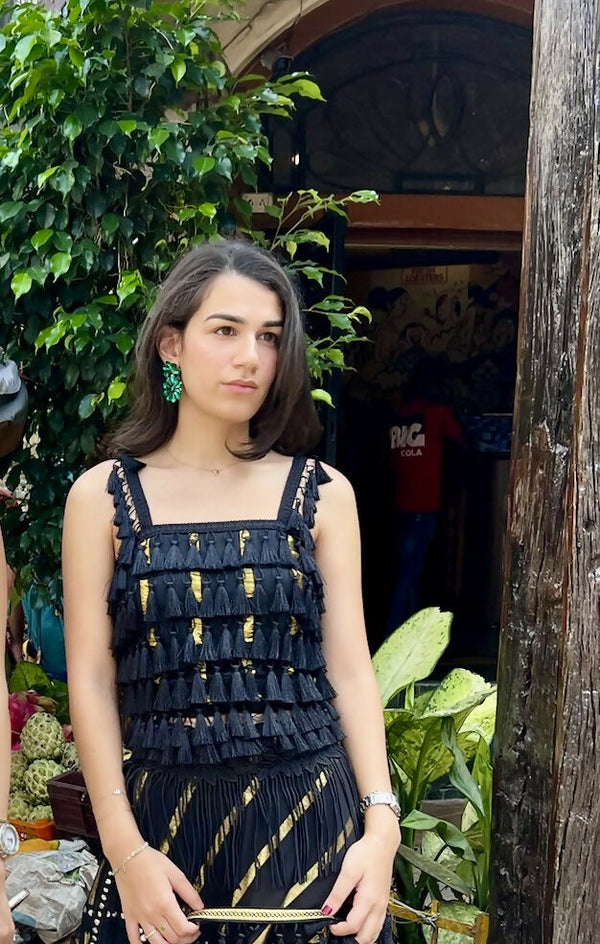 Alara Fringe Crop Top