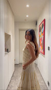 Alara Fringe Lehenga Black
