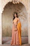 Kesariya Heer Lehenga Set With Dupatta