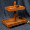 Two Tier Rectangle Wooden Desset Stand