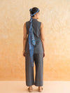 Dune Set : Cotton Co-ord Set for Women in Teal & Rust | Striped 2-Piece Summer Outfit
