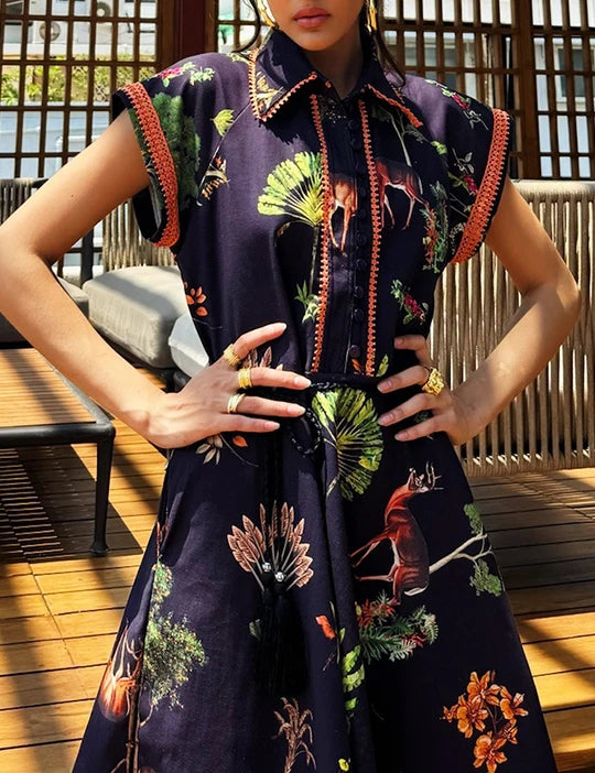 Cannes Cap Sleeve Dress