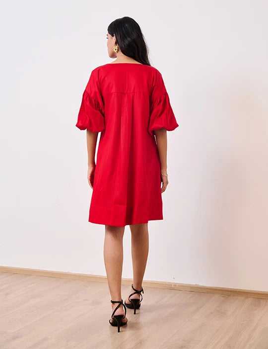Red & Pink Short Party Dress