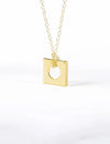 Edge Pendant Loopless Gold