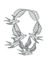 Swallow garland