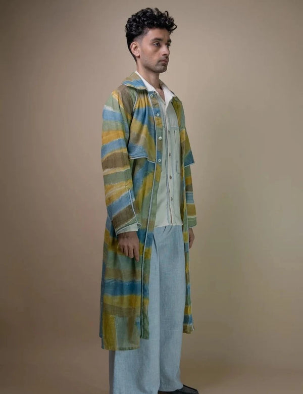 Meadows Unisex Hand Painted Trench
