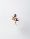 Amethyst 3 Stone Ring