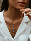 Rio Y Necklace-Blue