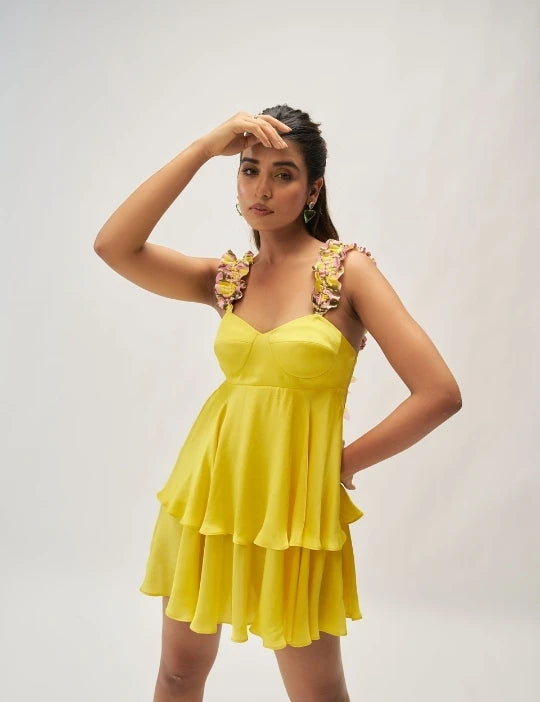 Gala Satin Mini Dress