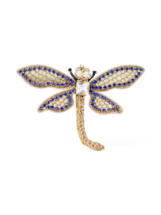 Blue Dragonfly Brooch