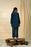 Cobalt Round Shirt & Trousers
