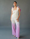 3D Flower Top With Shaded Pant