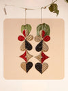 Dual Tone drop Earrings