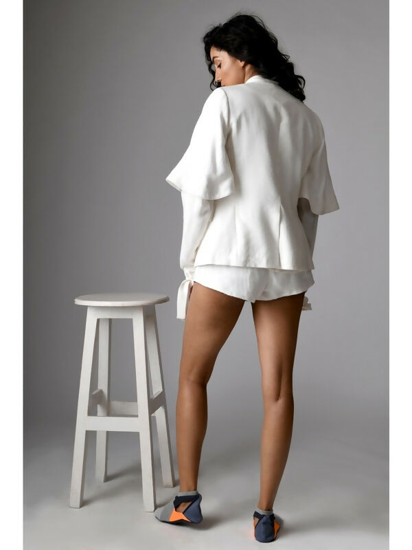 Remi half sleeves blazer shorts co-ord