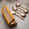 Rose Gold Serving Spoons Set