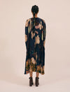 Prussian Blue Bloom Kaftan