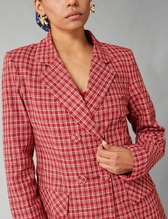 Red Suri Blazer