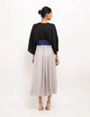 Black-Blue-Grey High Low Cape