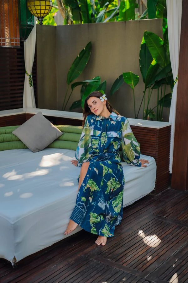 Earth Shirt dress